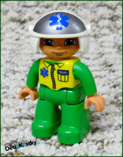 Lego® Duplo® Figurka Pilot Vrtulníku v Zeleném