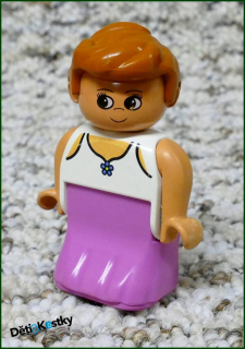 Lego® Duplo® Figurka Maminka v Růžovém - "Šaty"