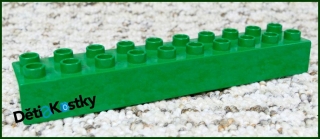 Lego® Duplo® Kostka 2x10 Tmavě Zelená