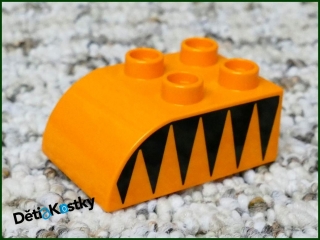 Lego® Duplo® 2x3 Oranžová - Motiv Tygr