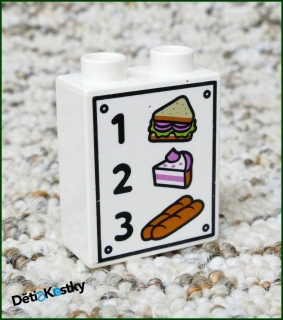 Lego® Duplo® Kostka 1x2x2 Bílá - Ceny Zboží (Zákusky)