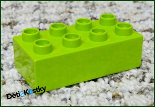 Lego® Duplo® Kostka 2x4 Limetka