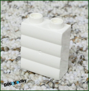 Lego® Duplo® Kostka 1x2x2 Bílá Tvarovaná