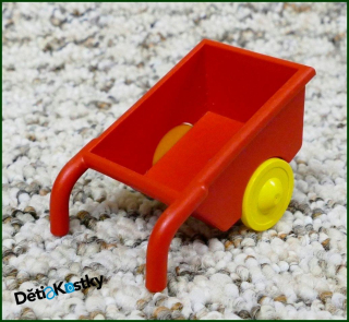 Lego® Duplo® Vozíček (Kolečka) Pro Figurky Červená - Žlutá Kola