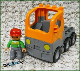 Lego® Duplo® Tahač Oranžový/Šedý Podvozek