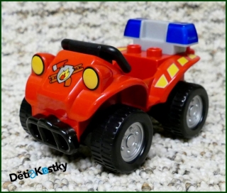 Lego® Duplo® Čtyřkolka Terénní Hasičská s Majáčkem