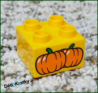Lego® Duplo® Kostka 2x2 Světle Oranžová - Dýně