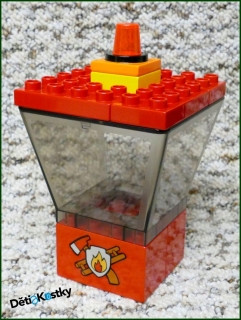 Lego® Duplo® Věž k Hasičské Zbrojnici - Oranžový Majáček