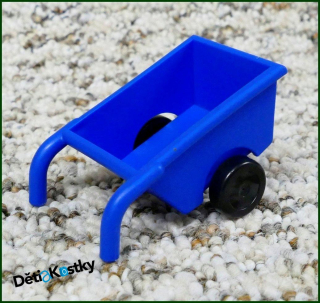 Lego® Duplo® Vozíček (Kolečka) Pro Figurky Modrá - Široká Kola