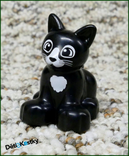 Lego® Duplo® Kočička Černá s Bílou Náprsenkou