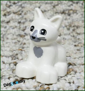 Lego® Duplo® Kočička Bílá se Šedou Náprsenkou