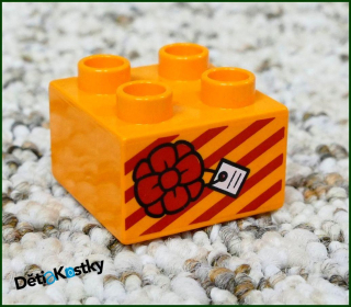 Lego® Duplo® Kostka 2x2 Oranžová - Balíček s Visačkou