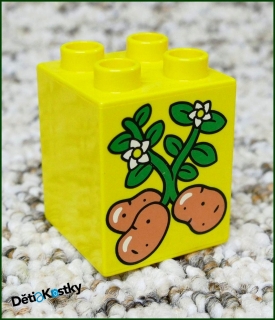 Lego® Duplo® Kostka 2x2x2 Žlutá - Brambory