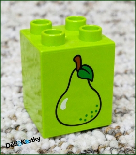 Lego® Duplo® Kostka 2x2x2 Limetka - Hruška