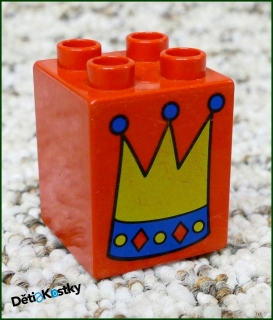 Lego® Duplo® Kostka 2x2x2 Červená - Koruna