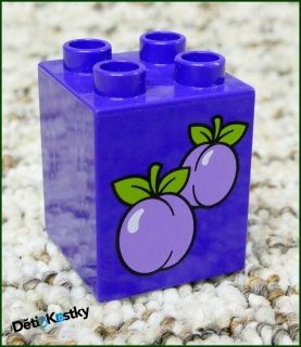 Lego® Duplo® Kostka 2x2x2 Fialová - Švestky