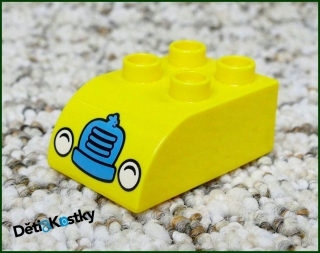Lego® Duplo® Kostka 2x3 Zaoblená Žlutá - Maska se Světly