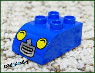 Lego® Duplo® Kostka 2x3 Zaoblená Modrá - Maska se Světly