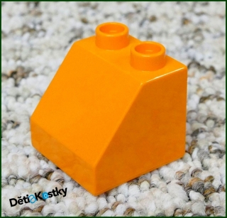 Lego® Duplo® Kostka 2x2 Zkosená Oranžová