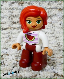 Lego® Duplo® Figurka Paní s Červenými Vlasy