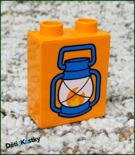 Lego® Duplo® Kostka 1x2x2 Oranžová - Lucerna