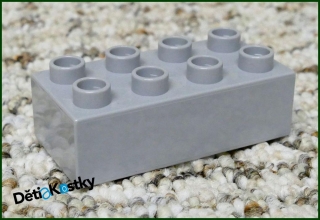 Lego® Duplo® Kostka 2x4 Světle Šedá