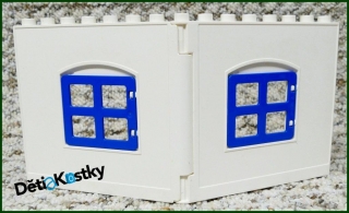 Lego® Duplo® Stěna Domu s Okny Bílá
