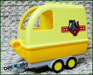 Lego® Duplo® Vůz pro Přepravu Koní Velký Žlutý