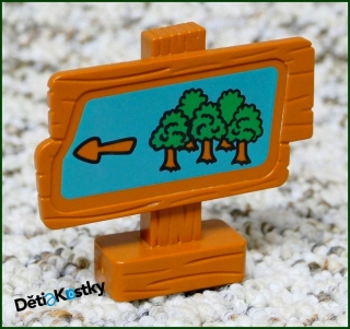 Lego® Duplo® Dřevěný Ukazatel - Les