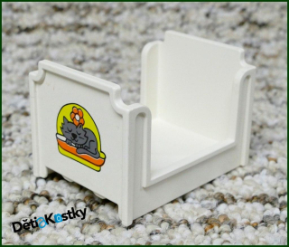 Lego® Duplo® Postýlka Bílá Vysoká s Obrázkem