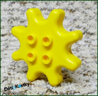 Lego® Duplo® Ozubená Kostka Žlutá Menší