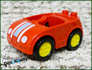 Lego® Duplo® Autíčko Malé Červené s Proužky
