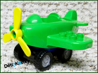 Lego® Duplo® Letadlo Malé Zelené s Podvozkem 4 Koleček