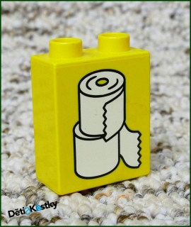 Lego® Duplo® Kostka 1x2x2 Žlutá - Toaletní Papíry