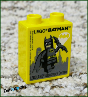 Lego® Duplo® Kostka 1x2x2 Žlutá - Legoland 2017 Batman