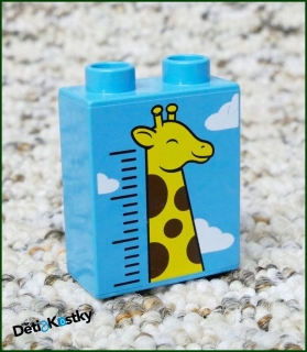 Lego® Duplo® Kostka 1x2x2 Tyrkysová - Žirafa