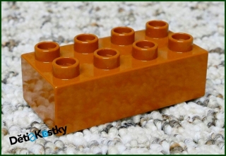 Lego® Duplo® Kostka 2x4 Světle Hnědá
