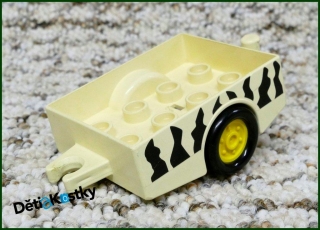 Lego® Duplo® Přívěsný Vozík Bílý Safari