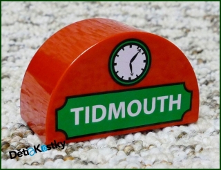 Lego® Duplo® Kostka Půlkulatá Červená - Tidmouth