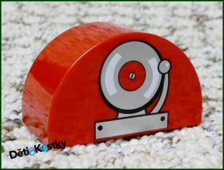Lego® Duplo® Kostka Půlkulatá Červená - Zvonek