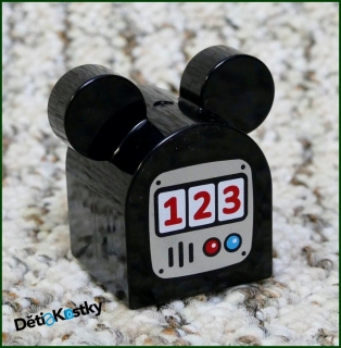 Lego® Duplo® Kostka 2x2 Zaoblená s Ušima - Čísla 123