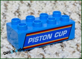 Lego® Duplo® Kostka 2x4 Tyrkysová - Piston Cup
