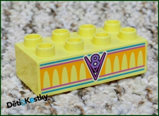 Lego® Duplo® Kostka 2x4 Světle Žlutá - Kavárna Flo