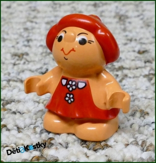 Lego® Duplo® Forestík Červený s Kytičkami