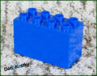 Lego® Duplo® Kostka 2x4x2 Tmavě Modrá