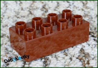 Lego® Duplo® Kostka 2x4 Tmavě Hnědá