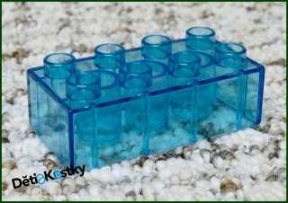 Lego® Duplo® Kostka 2x4 Průhledná Světle Modrá