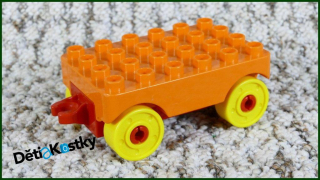 Lego® Duplo® Červený Podvozek s Plošinou