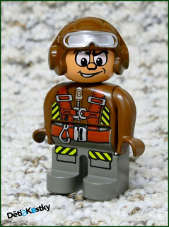 Lego® Duplo® Figurka Válečný Pilot Hnědý