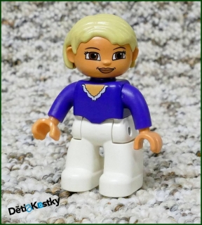 Lego® Duplo® Figurka Maminka Bílo/Fialová